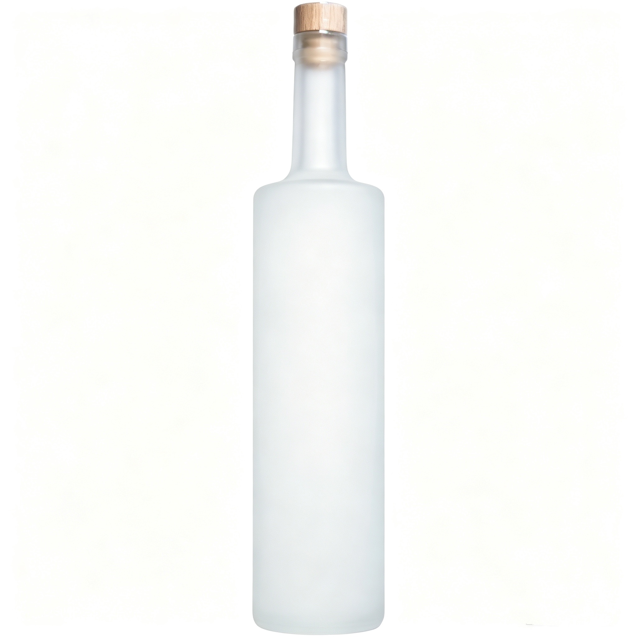 70cl Frosted Matte Glass Vodka Bottle – Full Custom Spirit Bottle