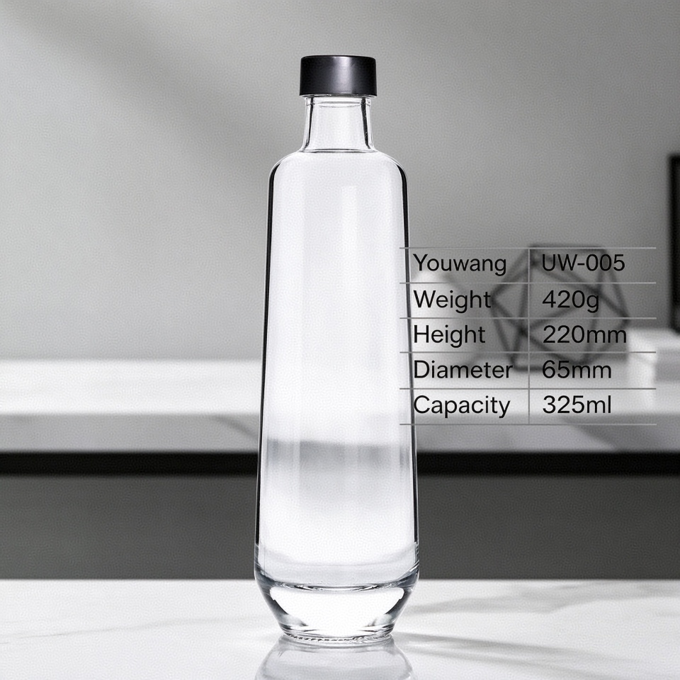 325ml Tapered Extra Flint Glass Spirit Bottle