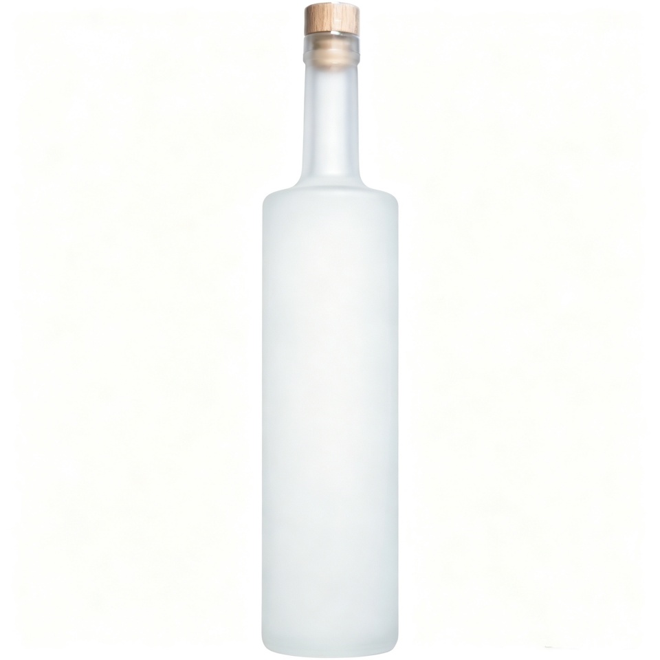 70cl Frosted Matte Glass Vodka Bottle – Full Custom Spirit Bottle